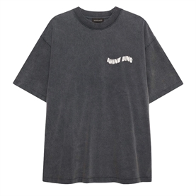 Anine Bing Kent Love T-shirt, Washed Black 